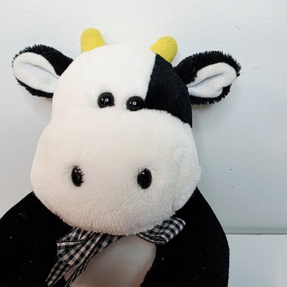 Vtg Carter's Prestige Toy Yellow Horned Moo Cow Plush Stuffed Animal Toy RARE - Picture 3 of 8